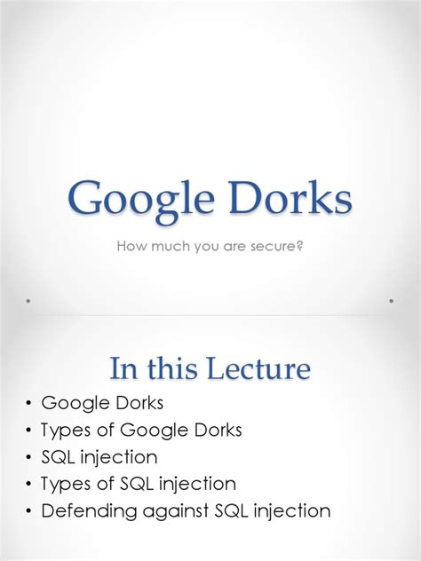 google dorks pdf.
